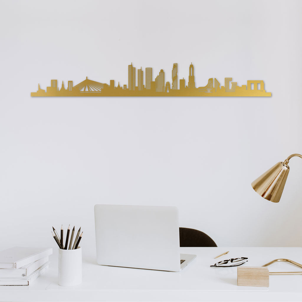 Bangokok Skyline Gold In Study