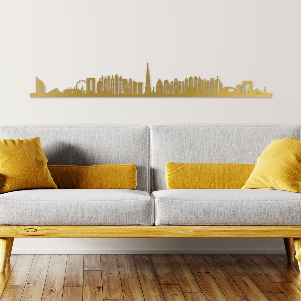 Skyline, Laser-cut in Acrylic, on a White Background