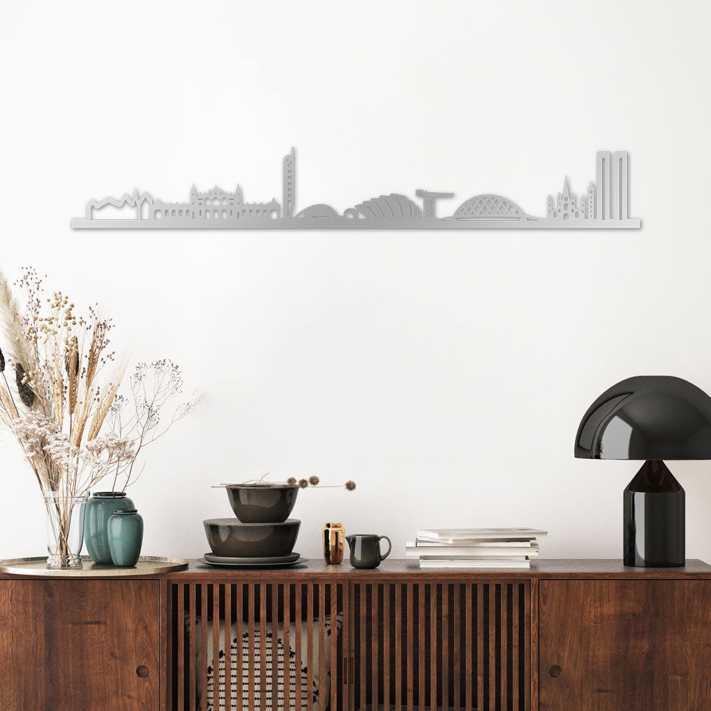 Skyline, Laser-cut in Acrylic, on a White Background