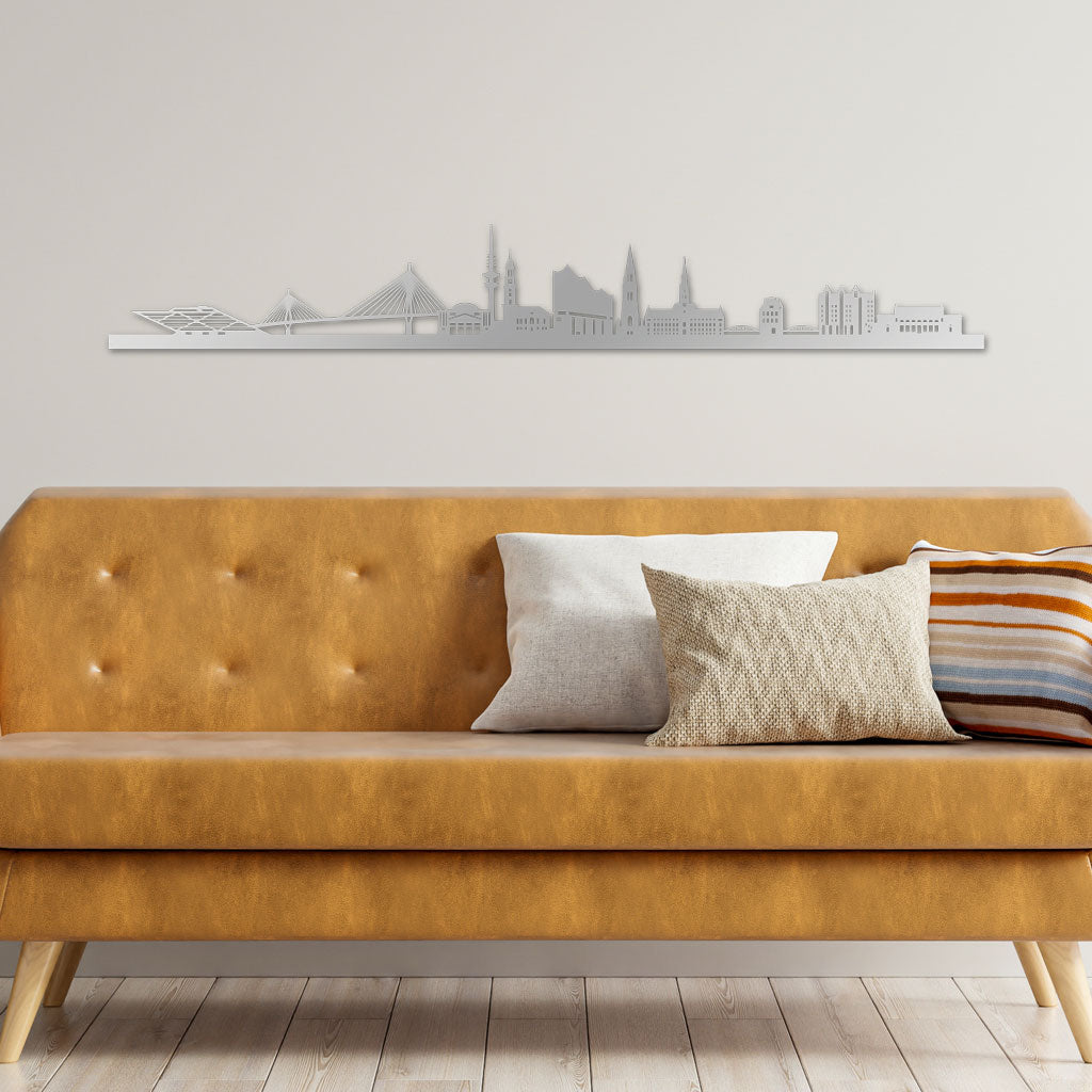Skyline, Laser-cut in Acrylic, on a White Background