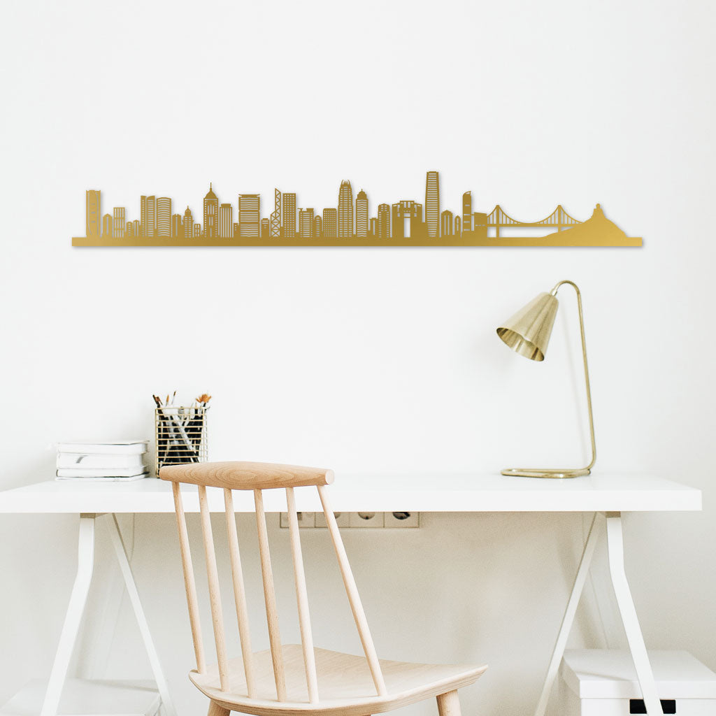 Skyline, Laser-cut in Acrylic, on a White Background