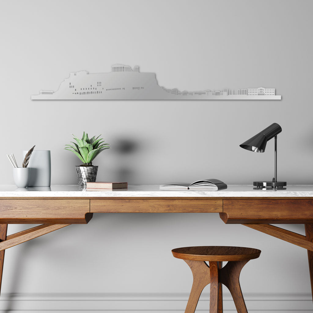  Skyline, Laser-cut in  Acrylic, on a White Background