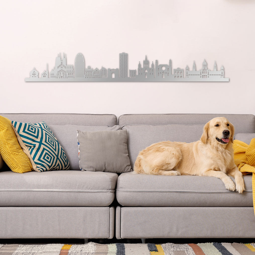  Skyline, Laser-cut in  Acrylic, on a White Background