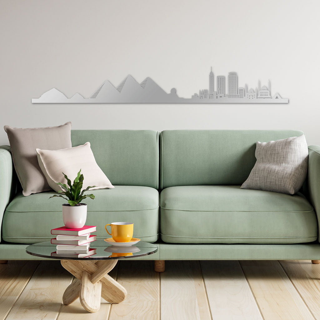  Skyline, Laser-cut in  Acrylic, on a White Background