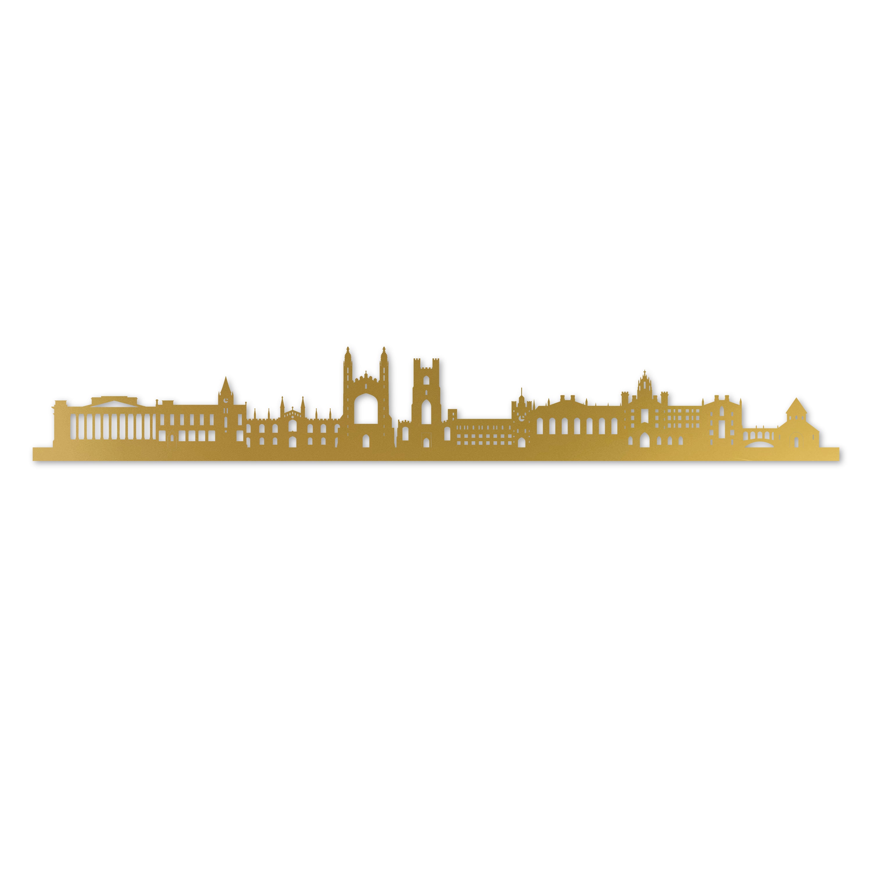 Cambridge Skyline Laser Cut In Recycled Gold Acrylic