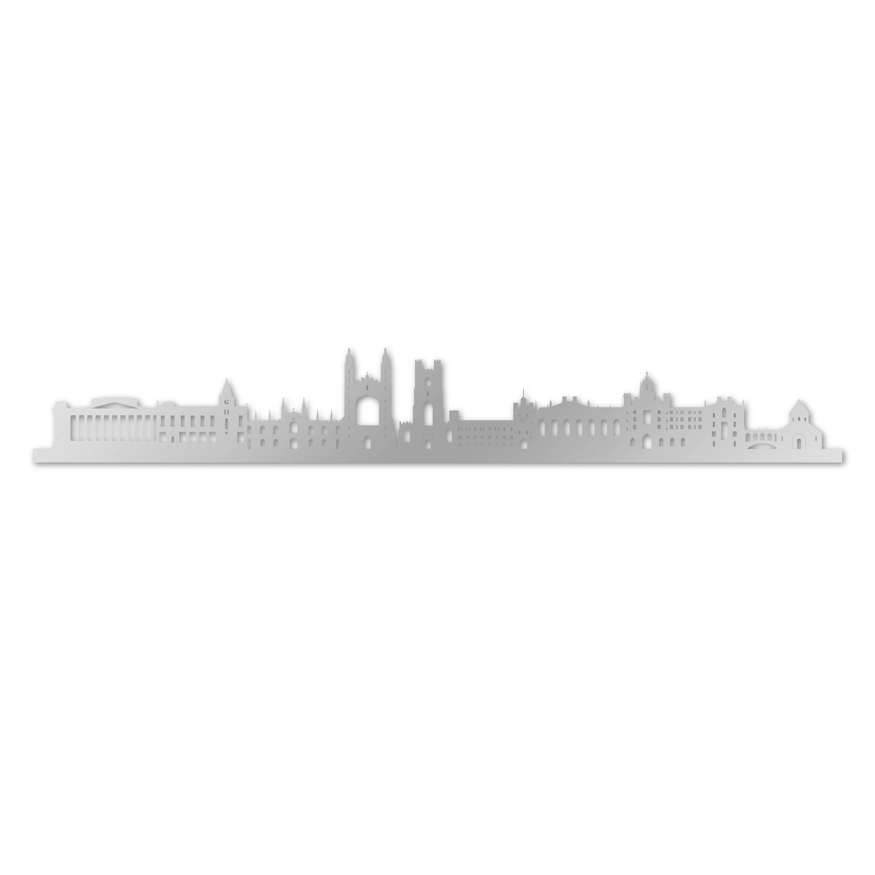 Skyline laser-cut in  reclycled acrylic on Seating Room's Wall