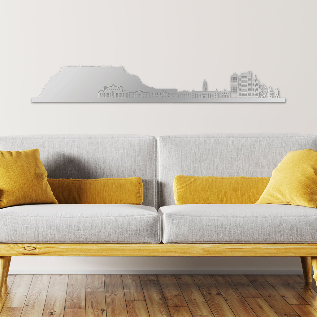  Skyline, Laser-cut in  Acrylic, on a White Background