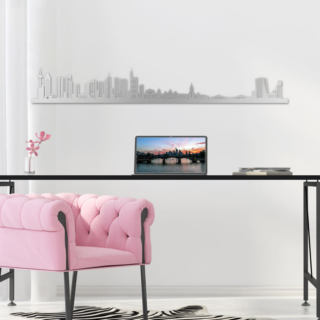 Skyline, Laser-cut in  Acrylic, on a White Background