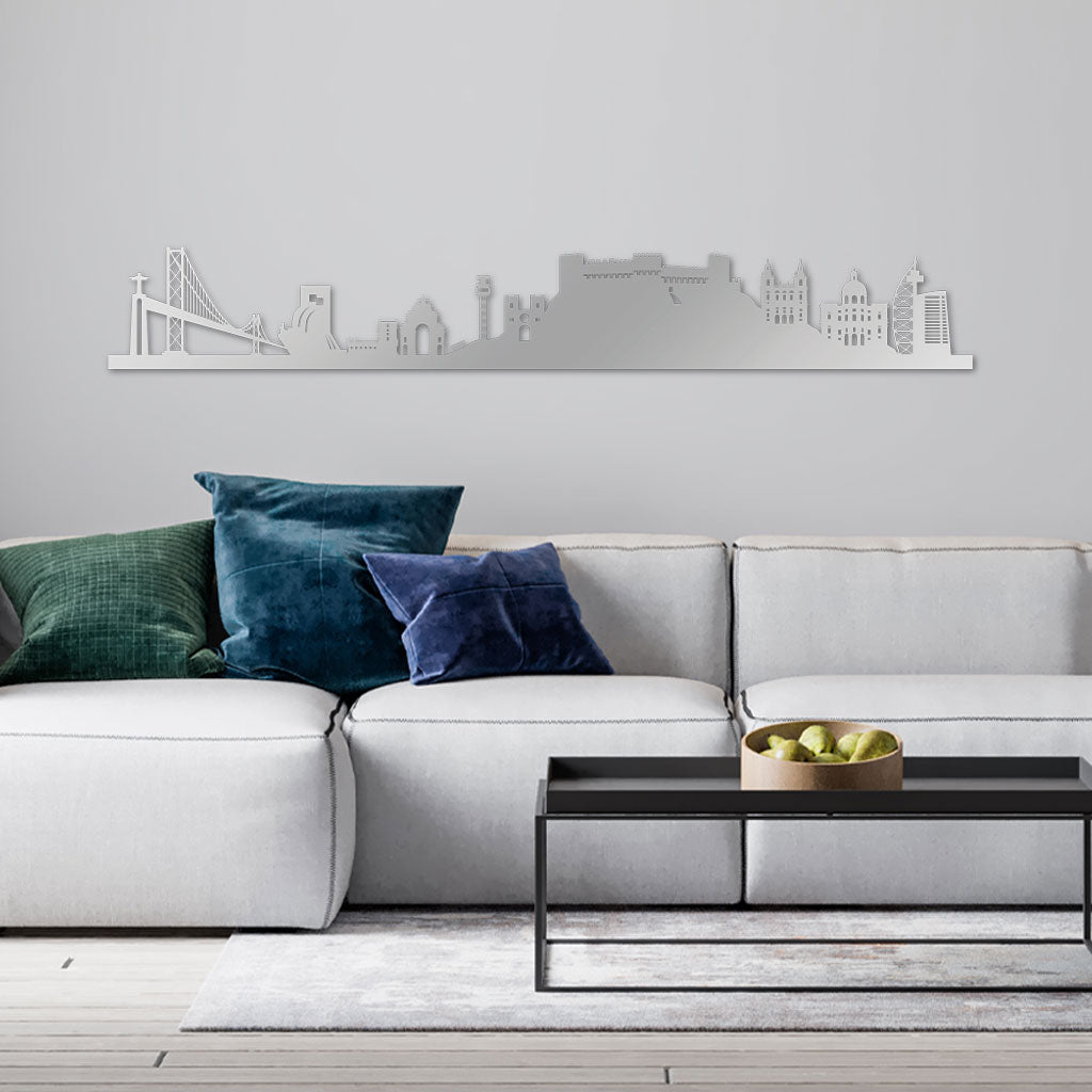  Skyline, Laser-cut in  Acrylic, on a White Background