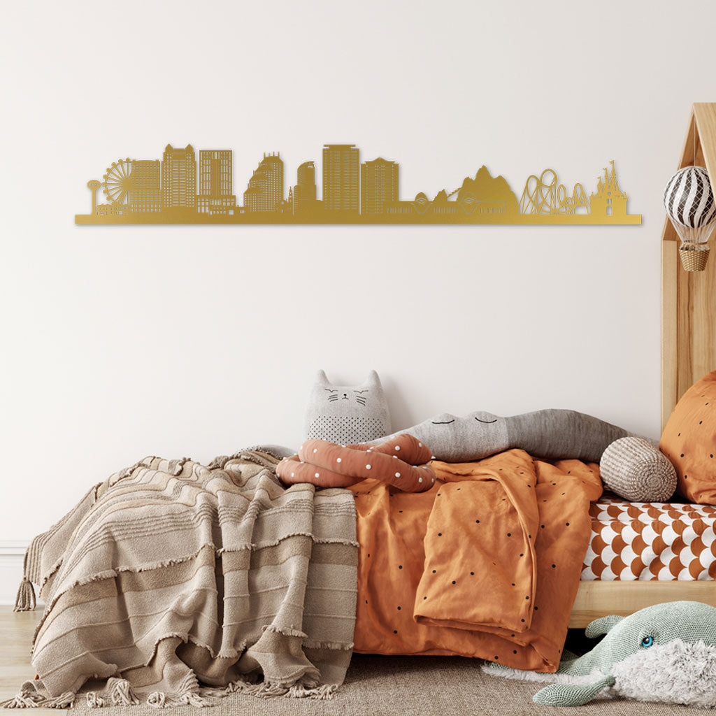 Orlando Gold Skyline By Siluet Kids Beddroom Brown