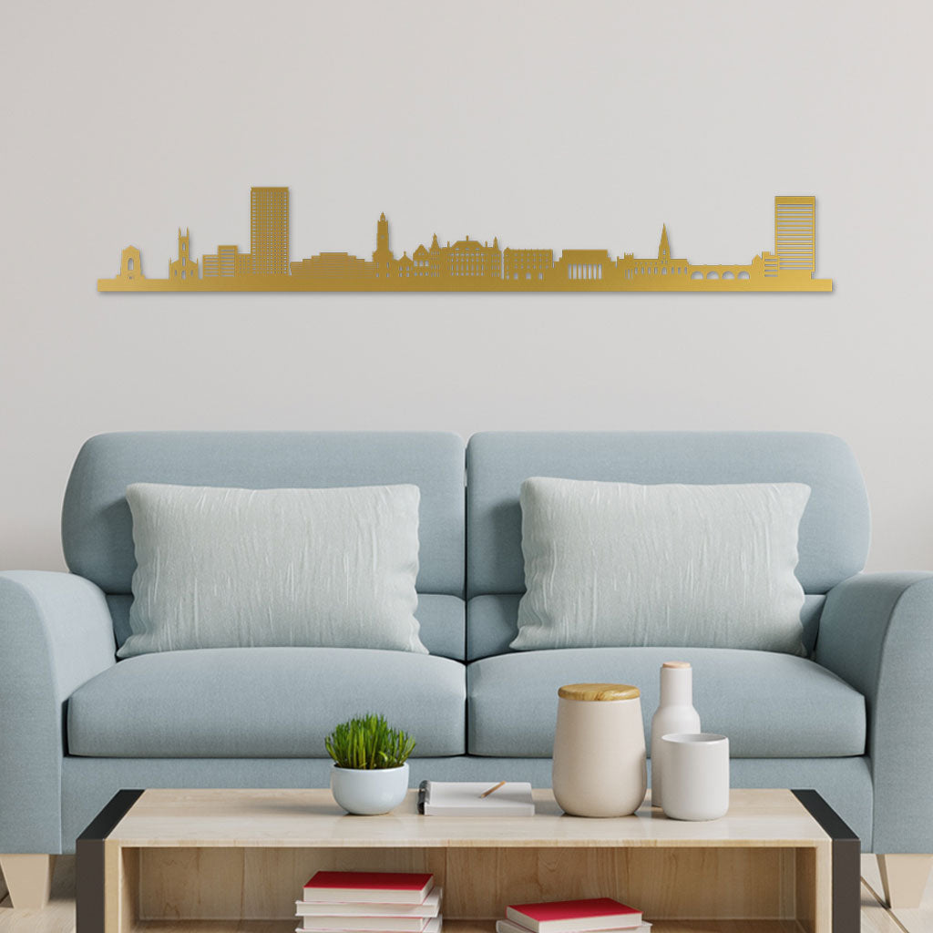 Sheffield Gold Skyline By Siluet Grey Two Seater Sofa