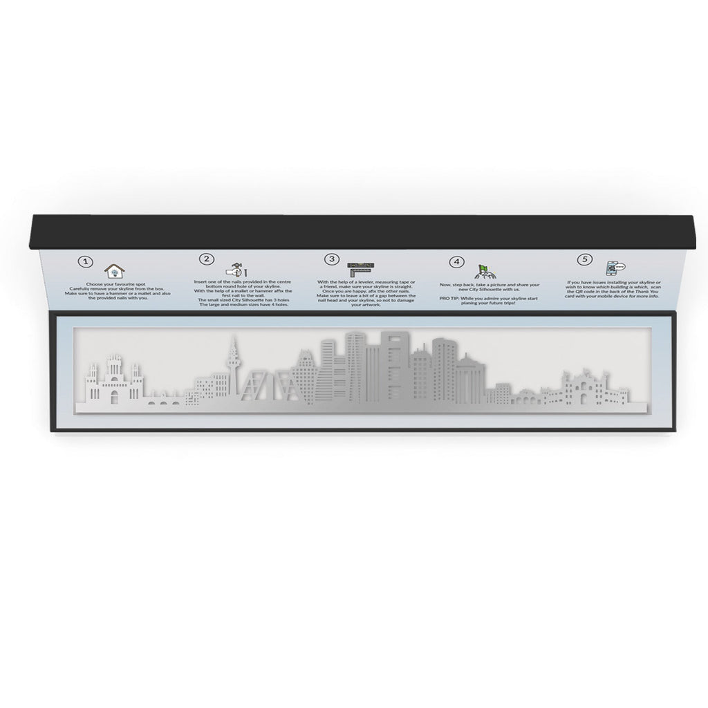 Madrid - Siluet City Silhouettes SkylineSSLMAD - YSSLMAD - YSmall - 23.6 in - 60 cmSilverYes, please