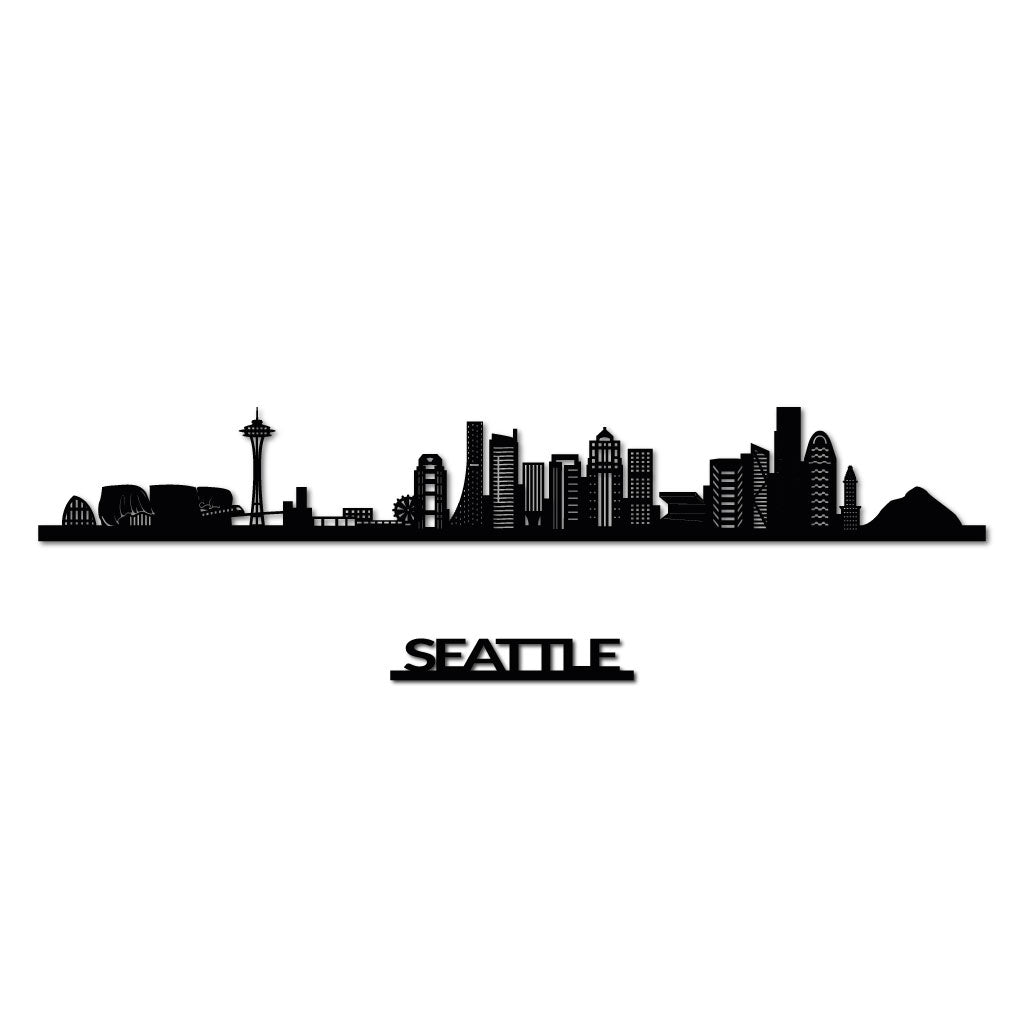Seattle - Siluet City Silhouettes SkylineSMBSEA - YSMBSEA - YSmall - 23.6 in - 60 cmBlackYes, please