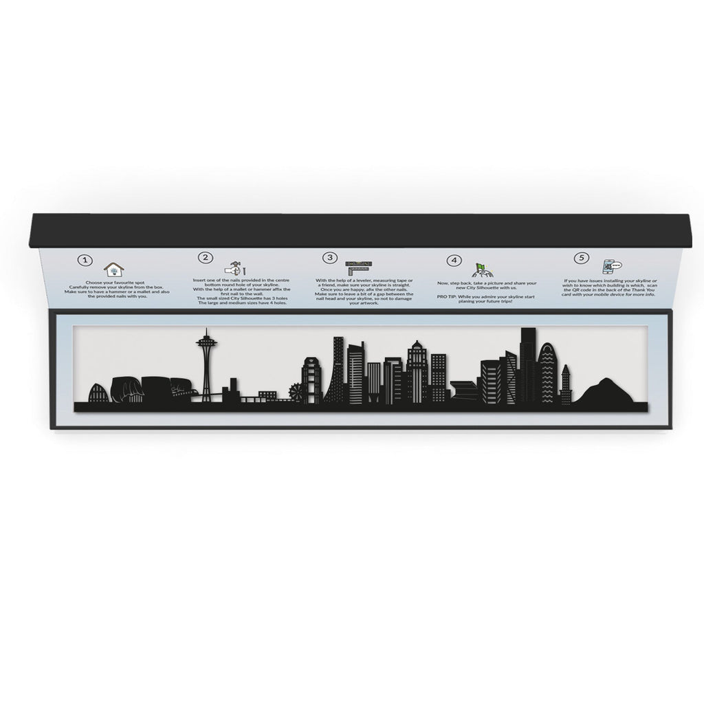 Seattle - Siluet City Silhouettes SkylineSMBSEA - YSMBSEA - YSmall - 23.6 in - 60 cmBlackYes, please