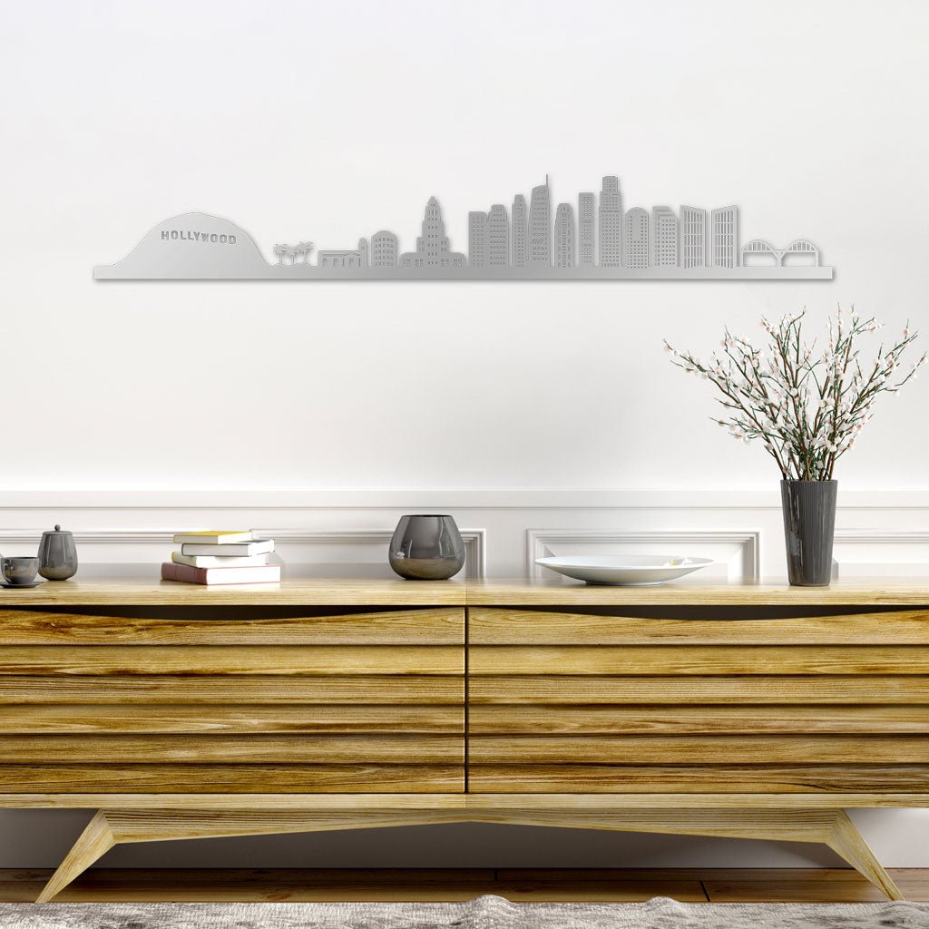 Los Angeles - Siluet City Silhouettes SkylineSSLLOSSSLLOSSmall - 23.6 in - 60 cmSilverNo, thank you