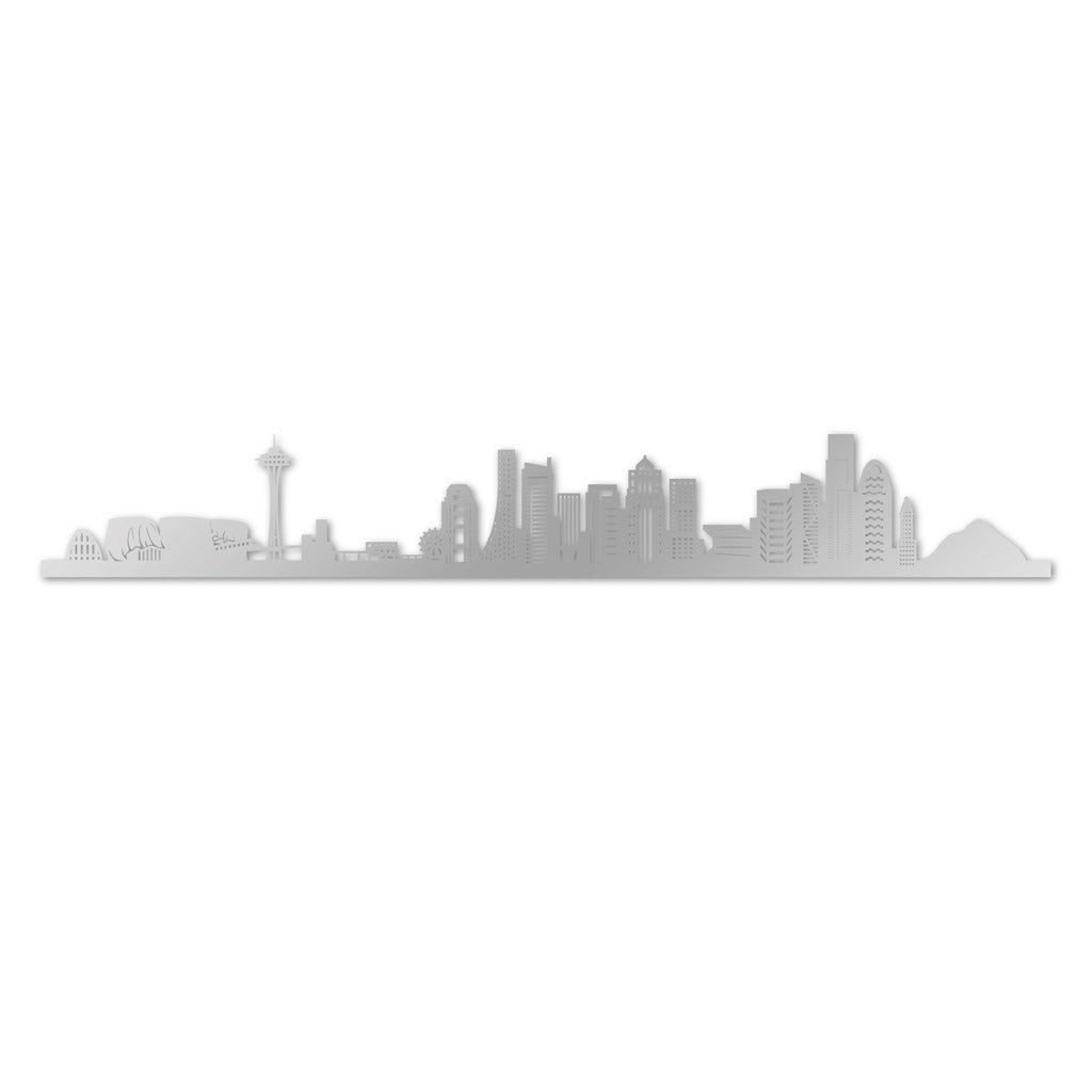 Seattle - Siluet City Silhouettes SkylineSSLSEASSLSEASmall - 23.6 in - 60 cmSilverNo, thank you